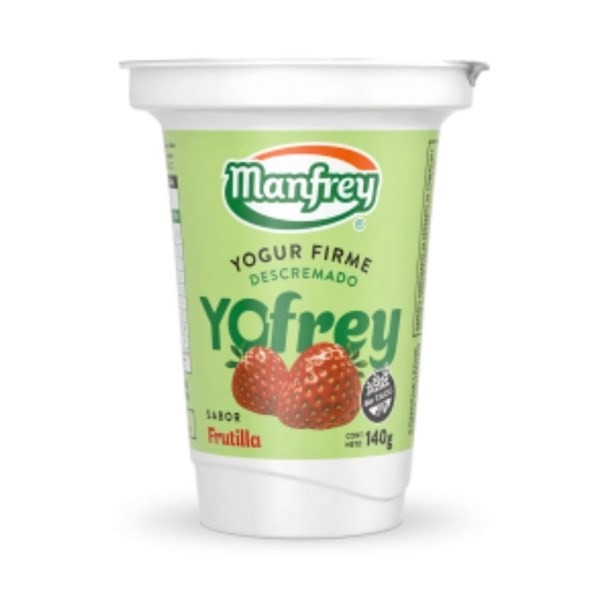 Manfrey 0 yogur Yofrey Descremado Frutilla 140 grs