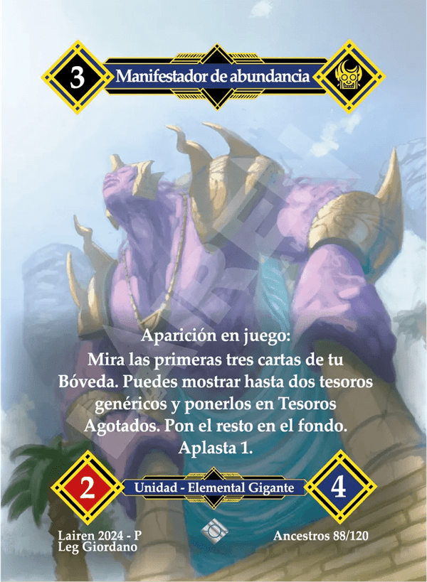 088 Manifestador De Abundancia Full Art - Coste 3