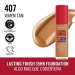 Base Liquida de Maquillaje Rimmel Lasting Finish Hydration Boost x 30 ml Color 407 warm Tan Hboost #4