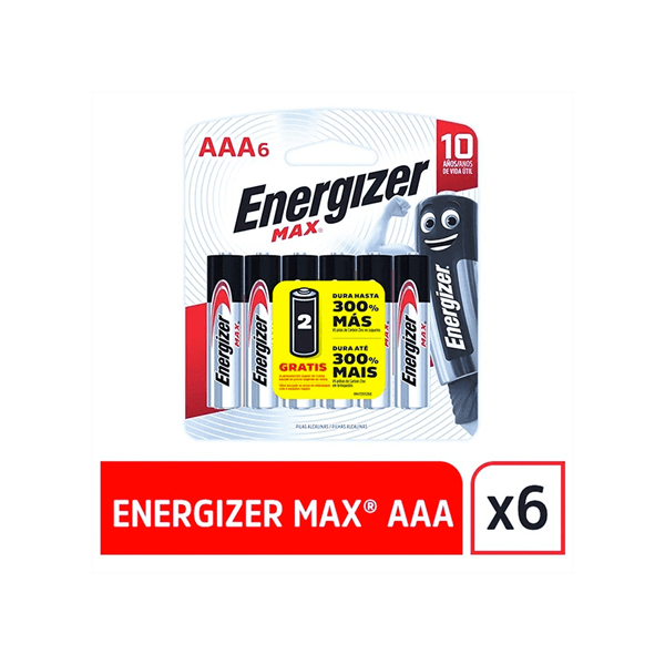 Energizer Max Pilas Aaa x 6 6 Unid