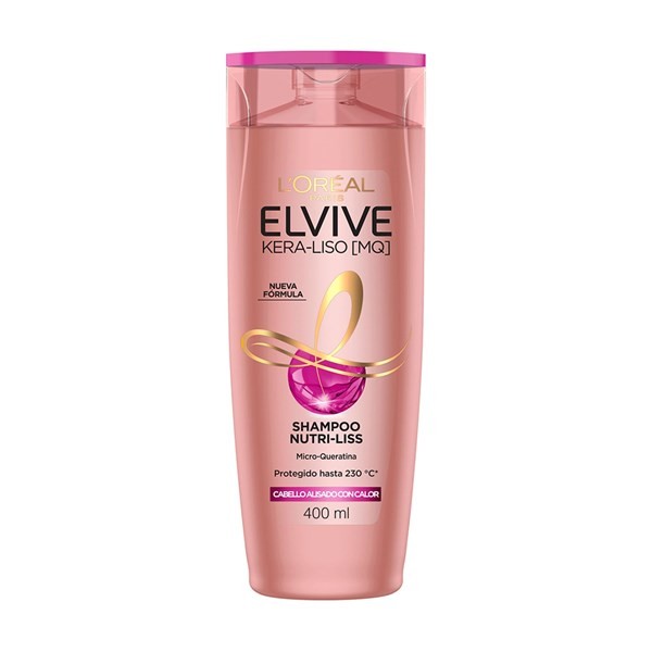 Shampoo Elvive Nutri Liss Kera Liso 400 cc. #1