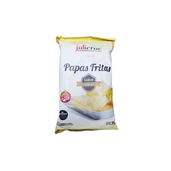 Papas Fritas Sabor Cheddar Julicroc 70 g #1