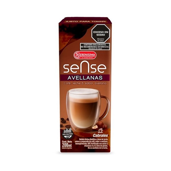 Bebida Lactea Sense Avellana x 200 ml la Serenisima #1