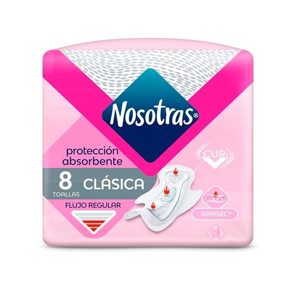 Toallita Nosotras Clásica Rapisec 8u alt