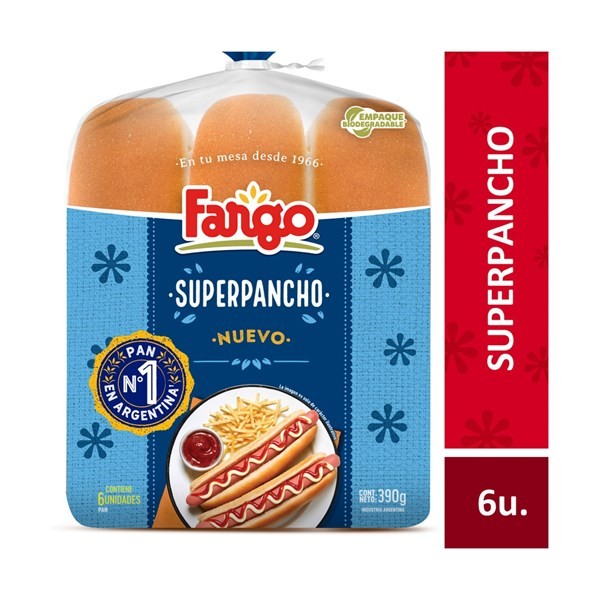 Pan Para Super Panchos Fargo En Bolsa 390 G. #1