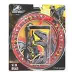 Set Jurassic World Plato Playo + Vaso Sorb. Cuchara Blister #1