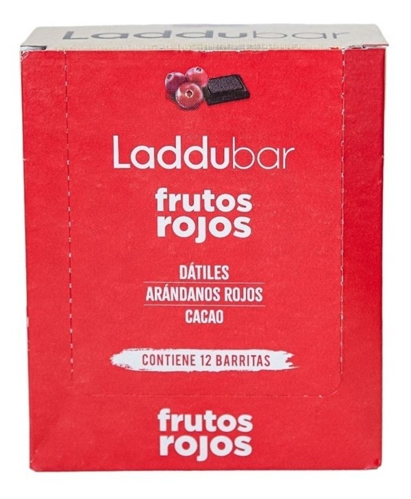 Barrita Frutos Rojos Dátiles Laddubar Vegan S/Tacc 30 g 12U #1