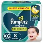 Pampers Pañales Baby Dry x 8 Unidades Talle Xg #1