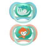 Chupetes Ultra Air Avent  Deco +18 2 Unidades Verde #1