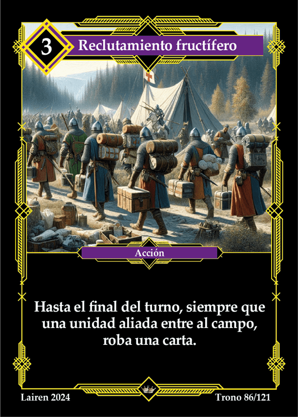 086 Reclutamiento Fructifero 1ra Edicion - Coste 3