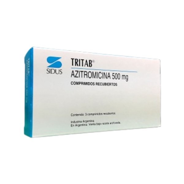 Sidus Tritab Azitromicina 500 Mg x 3 Comp Recubiertos #1