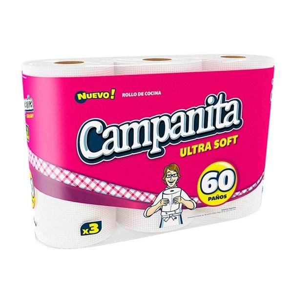 Rollo de Cocina Campanita Ultra 3 U