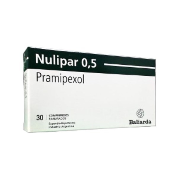 Baliarda Nulipar 0.5 Mg Pramipexol x 30 Comp Ran