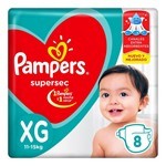 Pampers Pañales Supersec Extra Grande 8 Unidades #1