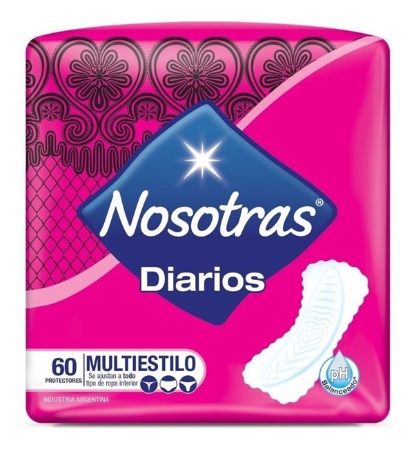 Nosotras Protectores Diarios Multiestilo x 60 Unidades Unico