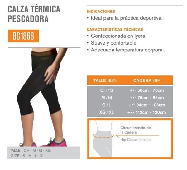 Body Care Calza Térmica Pescadora Mujer (Bc 1866) alt