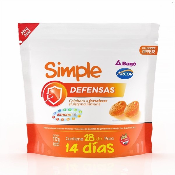 REPUESTO SUPLEMENTO DIETARIO SIMPLE DEFENSAS X 28 UN #1
