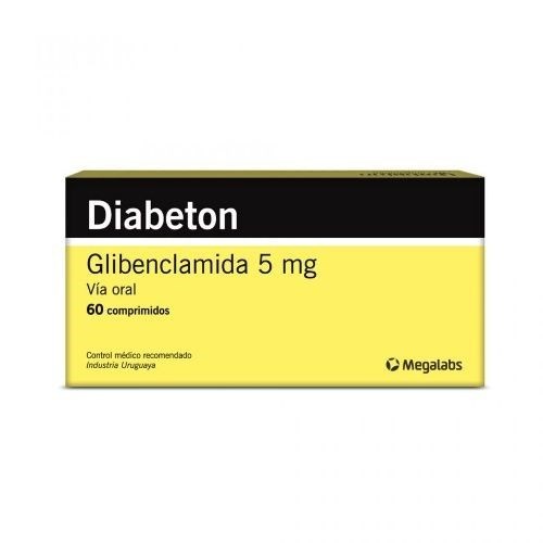 Diabeton 5 mg | 60 Comprimidos | Glibenclamida #1