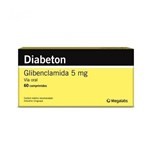 Diabeton 5 mg | 60 Comprimidos | Glibenclamida #1