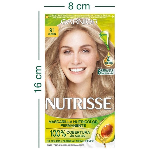 Garnier Nutrisse Coloracion en Crema 91 jazmin alt