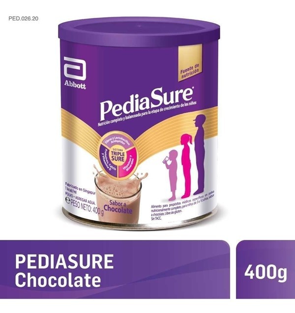 Pediasure Suplemento Nutricional Sabor Chocolate Lata 400 gr
