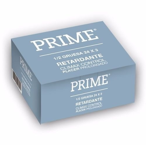Prime Preservativos  Retardante  24 Cajas x 3 Unidades C/U Variedad Retardante