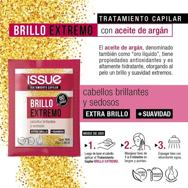 Issue Tratamiento Brillo Extremo Sachet 25 gr alt