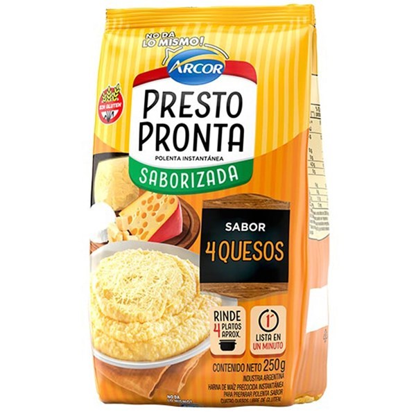 Polenta Presto Pronta 4 Quesos 250 Grs #1