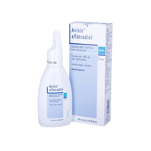 Avixis | Solución tópica x 200 ml |  Alfatradiol 0.025% #1