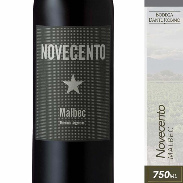 Robino Vino Tinto Novecento Malbec 750 Cc