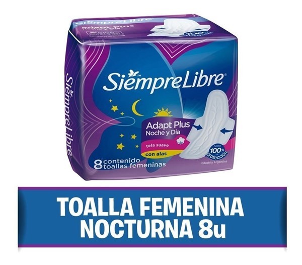 Siempre Libre Adapt Noche Y Dia Con Alas x 8 Unico #1