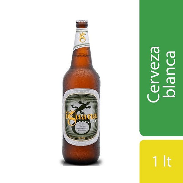 Cerveza Blanca Iguana Botella 1 l. #1