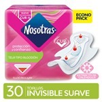 Nosotras Toalla Invisible Curv Tipo Algodón (30 Unidades) #1
