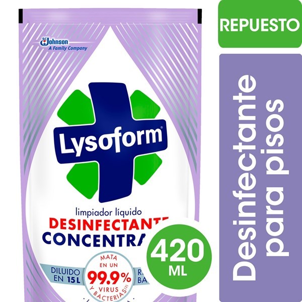 Limpiador Liquido Desinfectante Lavanda Doypack 420 Ml alt
