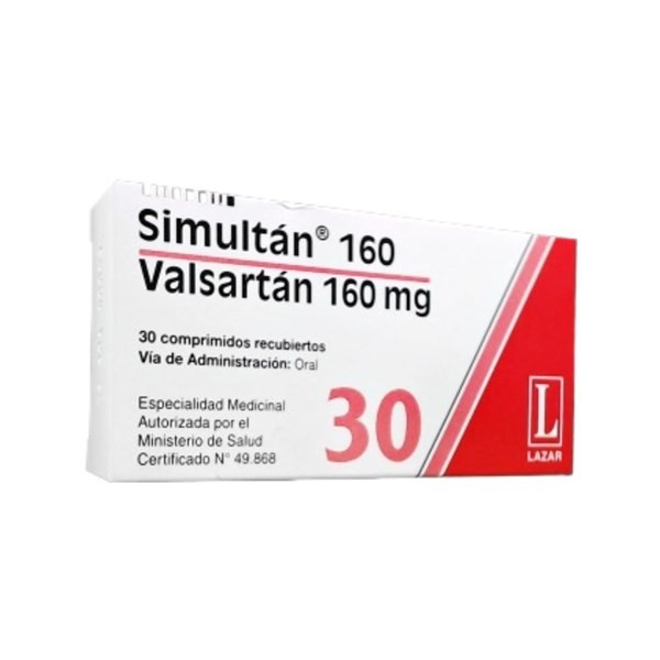 Lazar Simultan Valsartán 160 Mg x 30 Comp Recubiertos #1