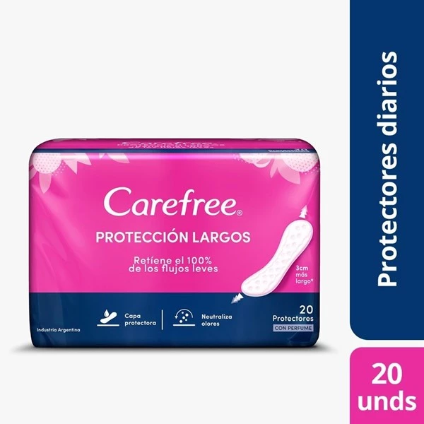 Carefree Protectores Diarios Largos (20 Unidades)