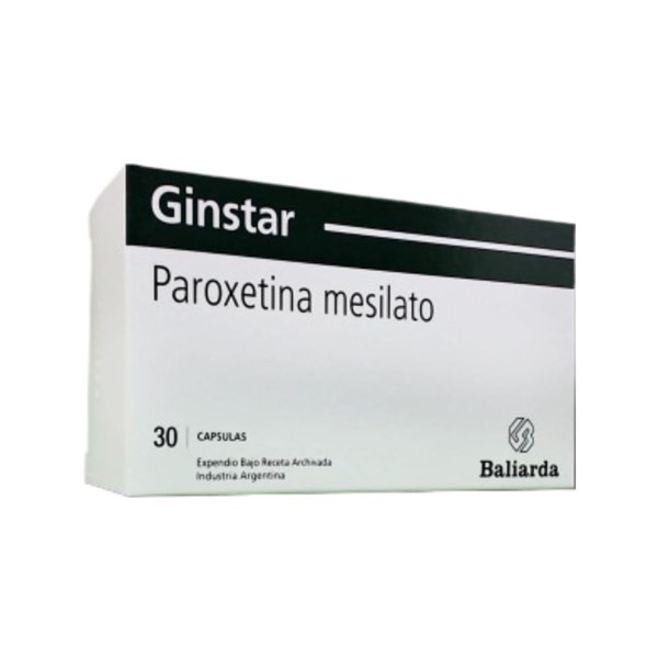 Baliarda Ginstar Paroxetina Mesilato 7,5 Mg x 30 Cáps #1