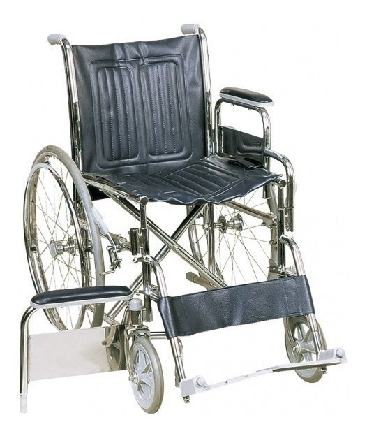 Silfab Silla De Ruedas Cromada Con Apoyabrazos #1