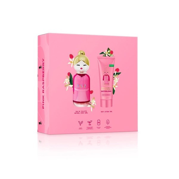 Benetton Set Sisterland Pink Raspberry Edt Tamaño U alt