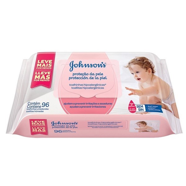 Johnsons Baby Toallas Húmedas Extra Cuidado (96 Unidades) alt