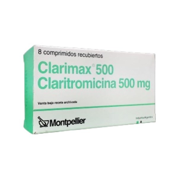 Montpellier Clarimax 500 Mg Claritromicina x 8 Comp. Recubiertos #1