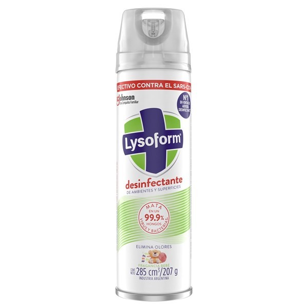 Desinfectante De Ambientes Y Elimina Olores Lysoform Bebé En Aerosol 285 Ml. alt