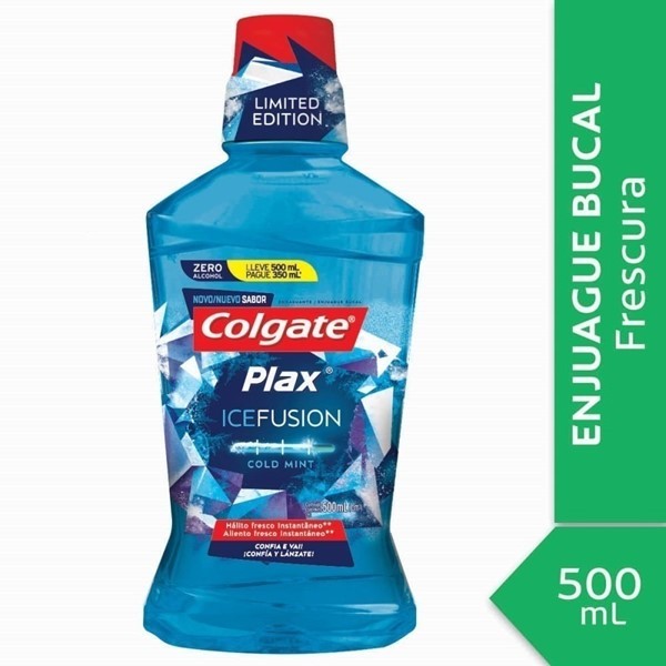 Colgate Plax Ice  Fusión Enjuague Bucal x 500 ml #1