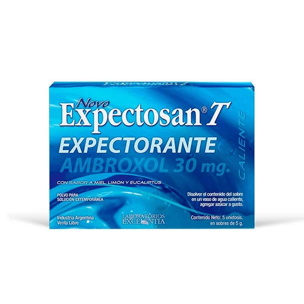 Novo Expectosan Té Caliente Expectorante | 5 Sobres de 5 g | Ambroxol