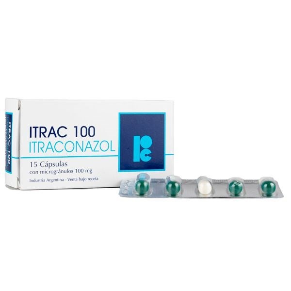Itrac 100 Mg | 15 Capsulas | Itraconazol