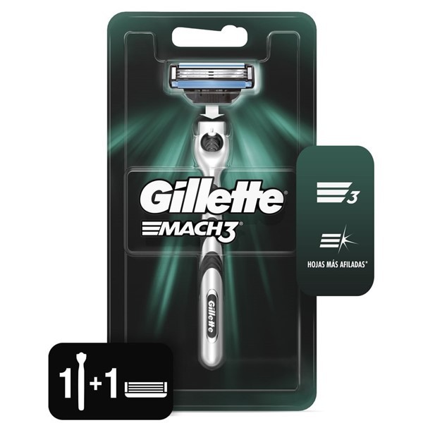 Prestobarba Máquina Para Afeitar  1 Repuesto Gillette Mach3 #1