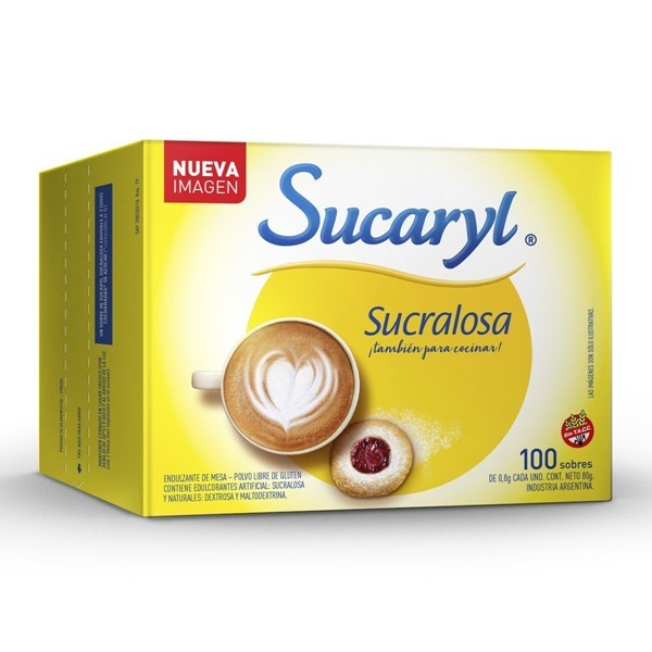 Sucaryl Edulcorante Sucralosa de 80 gr Por 100 Sobres