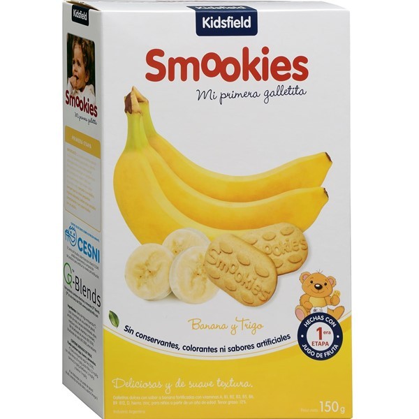 Kidsfield Galletitas Smookies Gall Banana X 150 G