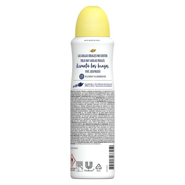 Desodorante Antitranspirante Dove Go Fresh Pomelo Limón Mujer en Aerosol x 150 ml alt