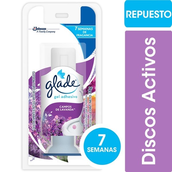 Glade Disco Adhesivo Campos Lavanda Respuesto 36 ml #1